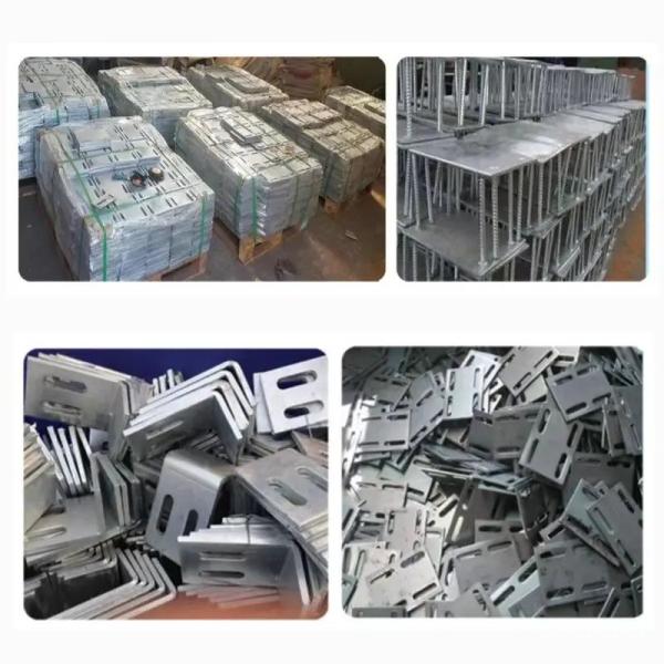 High Speed Rail Bridge Photovoltaic Curtain Wall Embedded Parts Hot Dip Galvanized