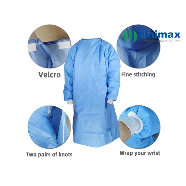 Hospital 60gsm TUV CE Sterile Medical Surgical Gown