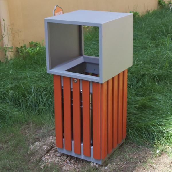 Outdoor New Metal Bucket Stainless Steel Large Sanitation Dustbin Outdoor City Park District School Peel Dustbin