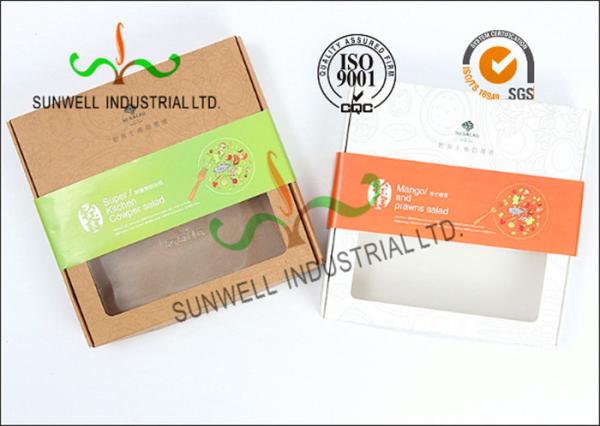 As caixas rígidas do empacotamento de alimento do cartão do papel de embalagem Com papel de arte Wraped terminaram