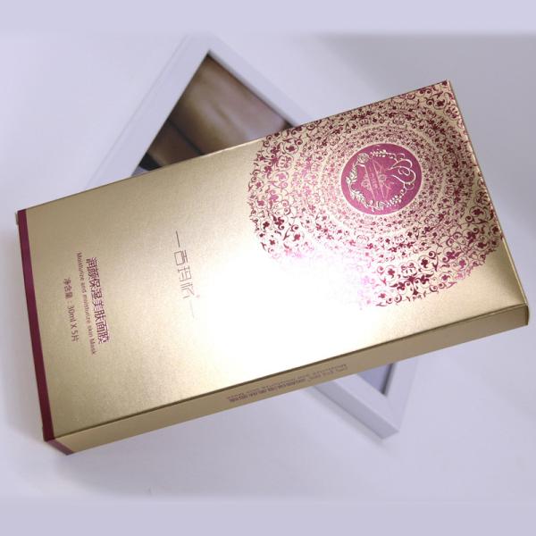 Disposable 2mm 3mm Gold Flat Pack Cardboard Boxes Spot UV