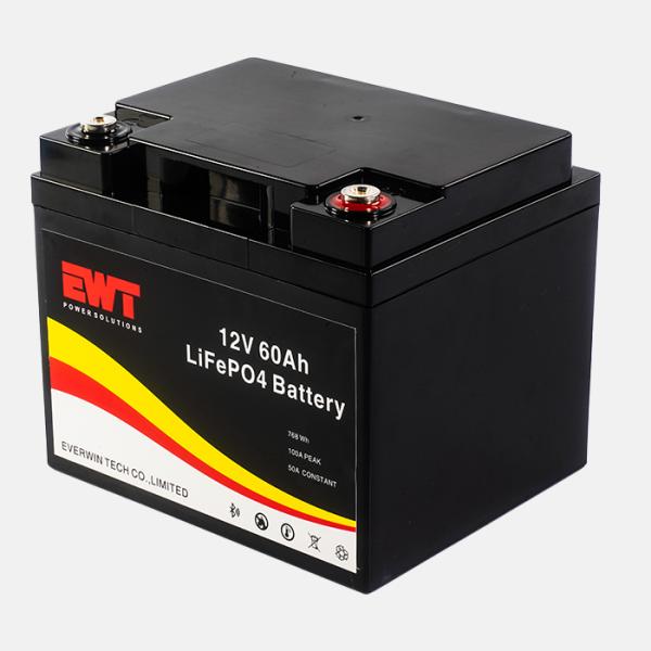 Наружная солнечная система перезаряжаемая 12В литийная LFP батарея 12,8V 60Ah литий железофосфатная батарея с BMS