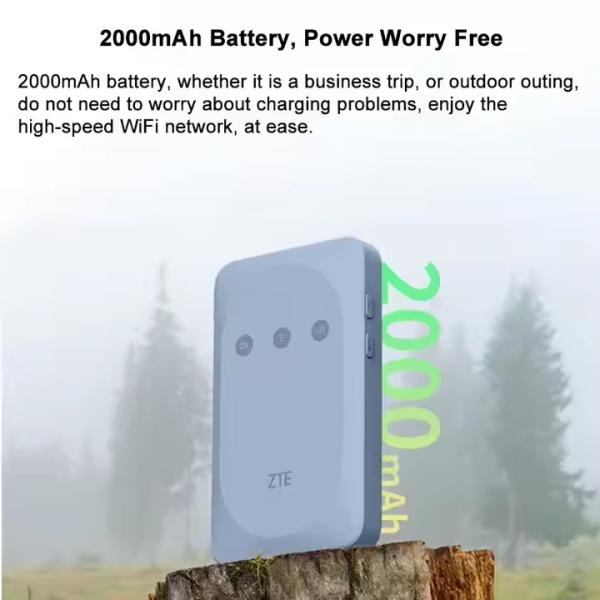 Router WiFi de bolsillo ZTE MF935 desbloqueado 150Mbps Router 4G LTE Módem portátil Punto de acceso exterior con ranura para tarjeta SIM Batería de 2000mAh