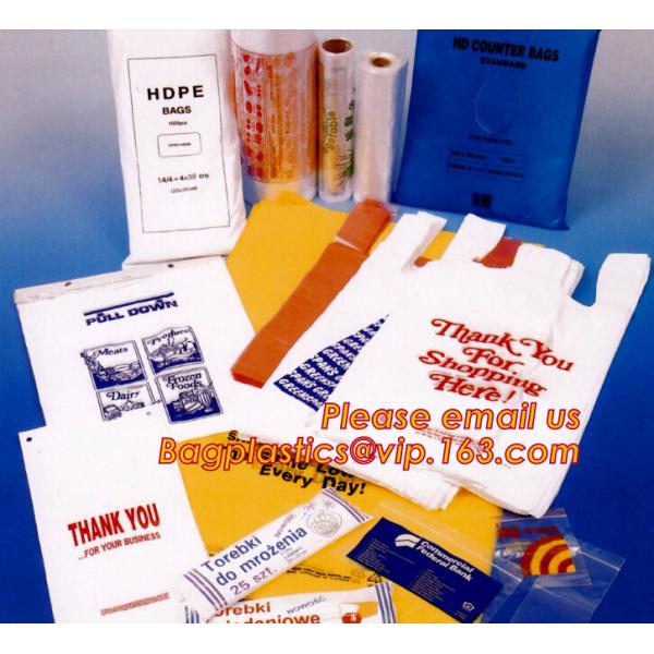 Large/Regular Grocery Size,Oxo-Biodegradable Plastic Shopping Bags, Thank You Printed, 13 Micron, HDPE, 1000 Bags/Box