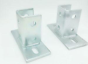 1-5/8 In. Wide Silver 4 Hole Base Zinc Plated Strut Channel Gauge 12
