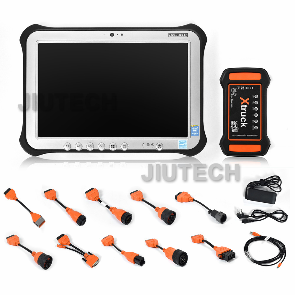 Набор диагноза OBD КАНАЛА ПЕРЕДАЧИ ДАННЫХ Мульти-системы планшета tool+FZ-G1 тележки Xtruck Y009 HDD Мульти-бренда дизельный диагностический