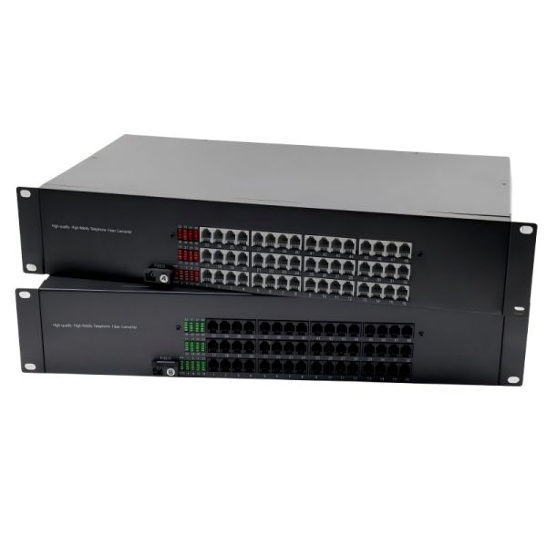 48 Channel Telephone Multiplexer Rack Mount Fiber Optic Multiplexer