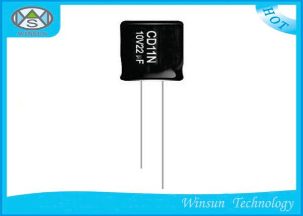 Black  Aluminum Electrolytic Capacitors CD11N 50V 22uF Capacitor For LED Drive