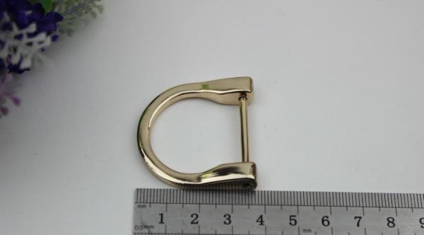 25MM Light gold metal d ring buckle,various color select d-ring metal for handbag