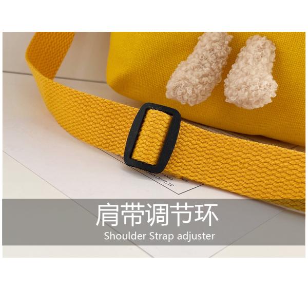Japanese students cute girl bear canvas bag diagonal straddle bag ins fashion one shoulder accessories bag