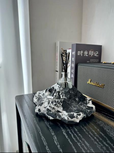 Modern Bvlgari Black Marble Diffuser Custom Craft Marble Moisture Resistant