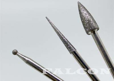 Dental Lab Porcelain Diamond Polishing Burs Electroplated 2.35mm Shank
