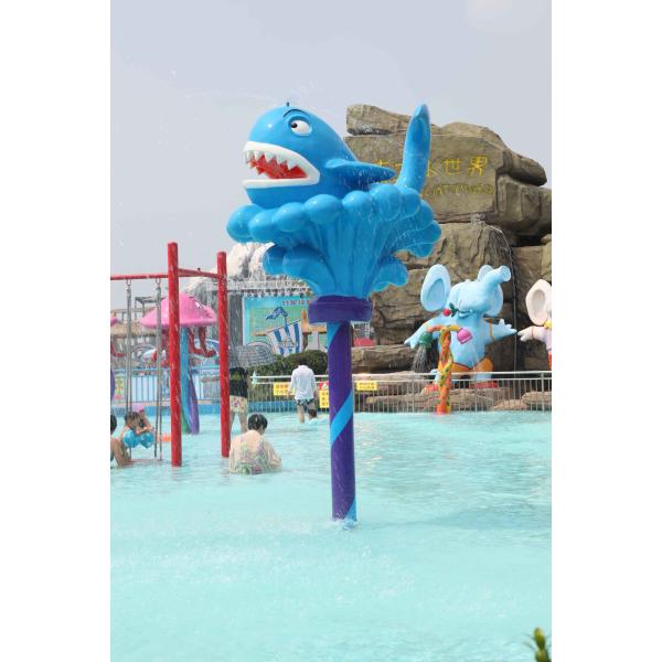 Los niños/los adultos del entretenimiento fuera de la ballena de los juegos del agua rocían el equipo del parque del agua/modificada para requisitos particulares
