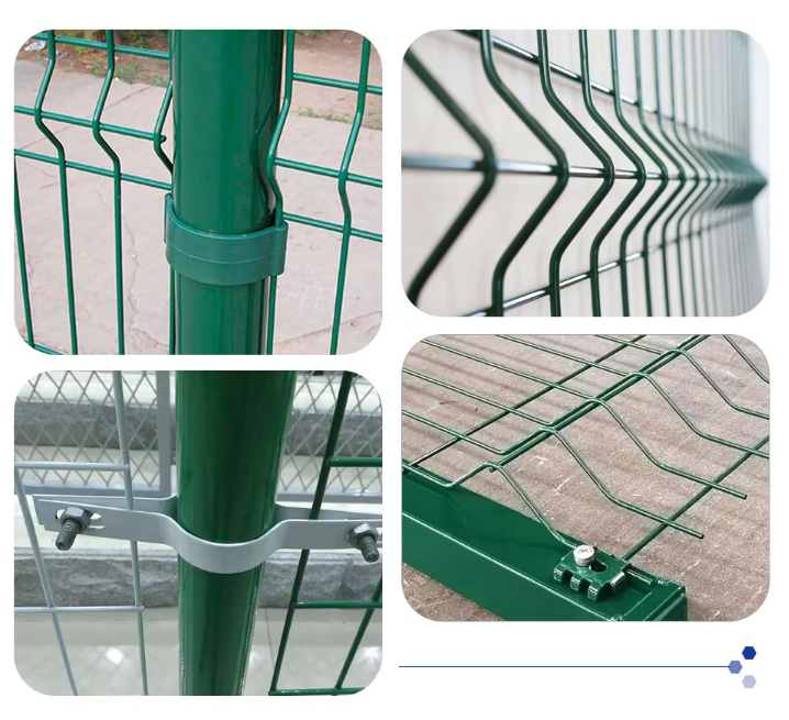 Curved Welded Wire Mesh 3D Bending Fence Residential Farm Fence