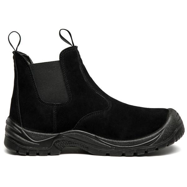 Durable Mid Cut Chelsea Boots Unisex Steel Toe Chelsea Work Boots