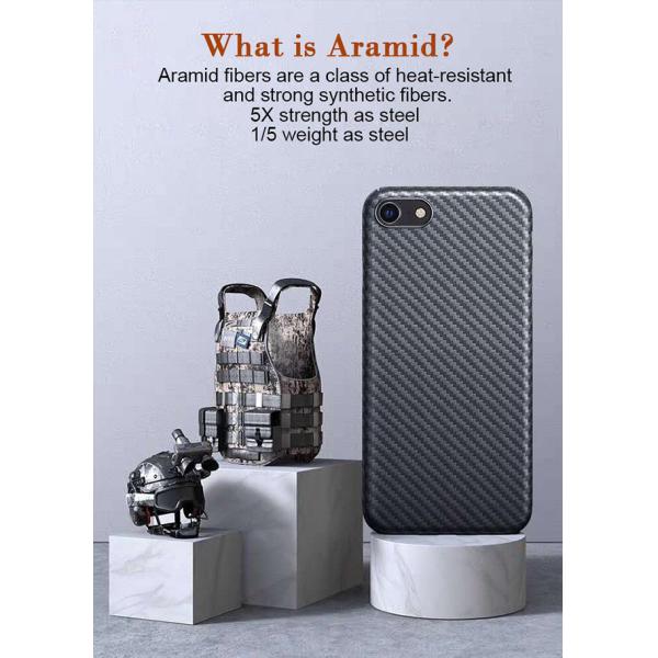 крышка волокна углерода текстуры Twill случая телефона волокна SE Aramid iPhone