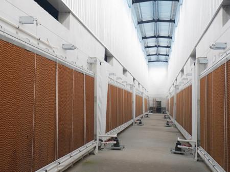 10cm Promotion Price Wet Wall Evaporative Cooling Systems and Honey Comb Cooling Pads for Poultry Farm Greenhouse