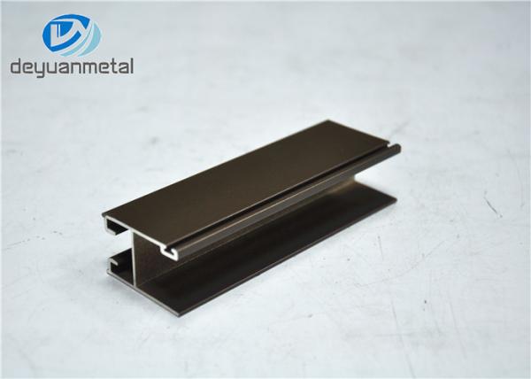 5,9 medidores de extrusão de alumínio preta perfilam 10-15um anodizado 6063-T6