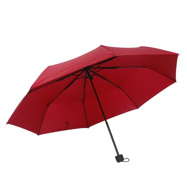 Manual Control Customized Outdoor Business Gift 3 Folded Umbrella for Market Popular