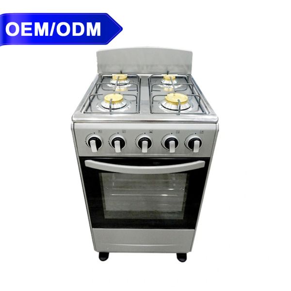 Brass Burner Cap Commercial Free Standing Oven Multifunctional Freestanding Gas Cooker Oven