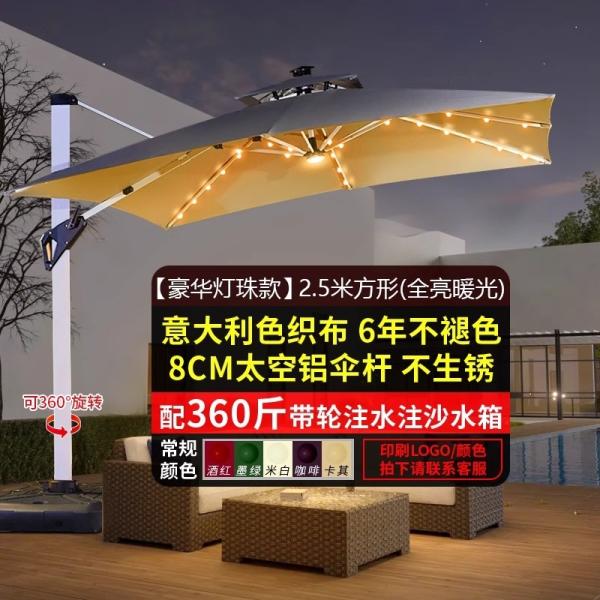 Outdoor Patio Umbrella Large Garden Sunshade For Terrace Balcony Courtyard And Open Spaces Roman Style
