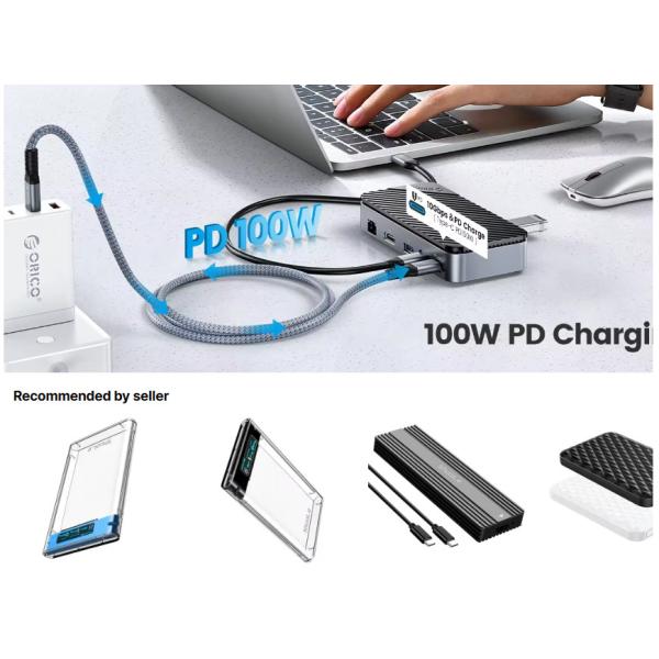 Displaylink Usb 3.0 Docking Station Enclosure Of NVMe NGFF SSDs Windows Mac Chrome OS Устройство для отображения USB 3.0 Сцепление с док-станцией NVMe NGFF SSD Windows Mac Chrome OS