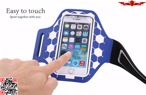 New Fashion Design Outdoor Football Style Sports Armband Case For Iphone Multi Color High