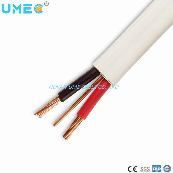 Fios elétricos planos com material condutor de cobre com isolamento de PVC flexível