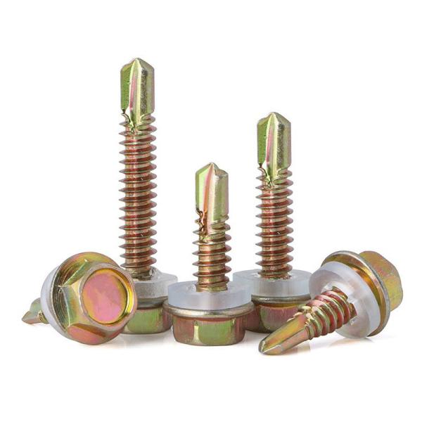 Carbon Steel SS 304 Self Drilling Screw Hot Dip Hex Head Tek Screws