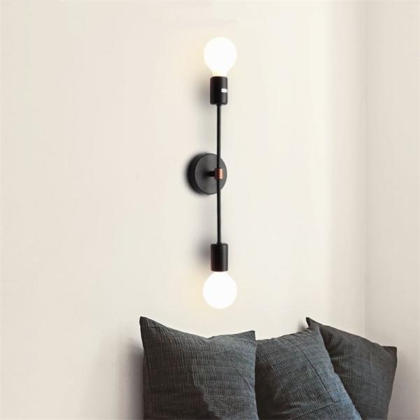 Creative Bedside Iron Double Head LED Wall Lamps Bedside lamp (WH-VR-17）