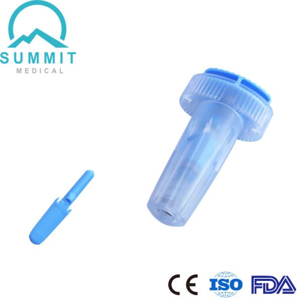 Bistouri stérile de bouton poussoir 28G 1.6mm pour l'essai de glucose sanguin