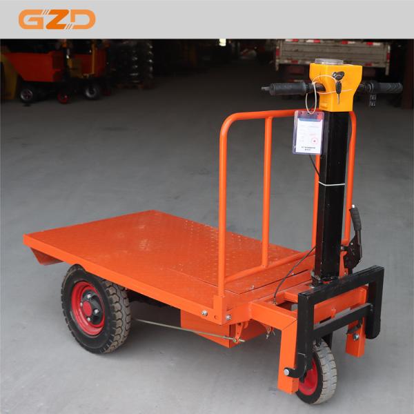 Electric Flatbed Trolley Heavy-Duty Powered Cart For Easy Material Handling