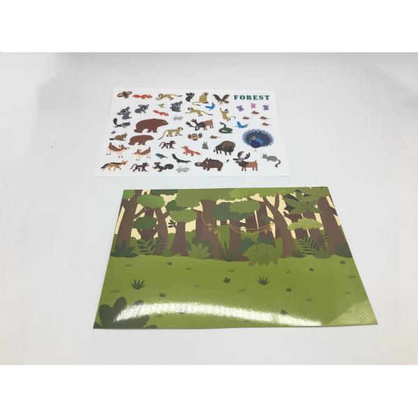 DIY Hand Make Cartoon Stickers For Kids Reusable / Clear Waterproof PVC Sticker