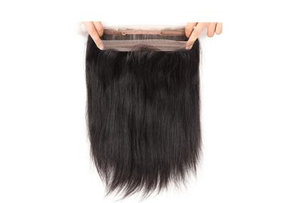 Real 360 Frontal Virgin Hair , Brazilian Lace Frontal Pieces Natural Color
