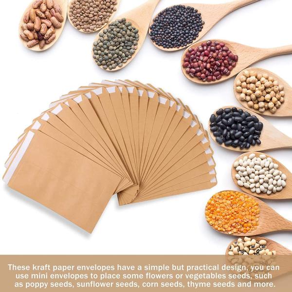 Lightweight Kraft Brown Envelopes Self Adhesive Mini Kraft Envelopes With Gummed Flap Paper