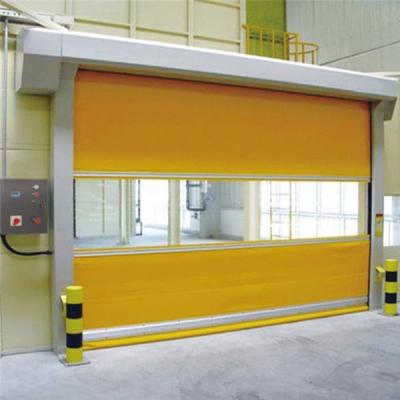Sunproof PVC Coated Tarpaulin Fabric Truck Tent Automatic Door Sheet