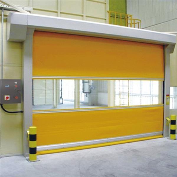 O PVC de Sunproof revestiu a folha automática da porta da barraca do caminhão da tela de encerado