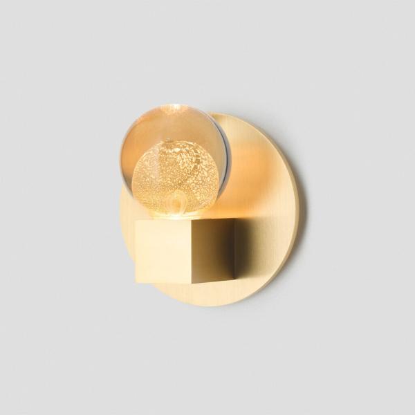 Modern Nordic Art Round Bubble Crystal LED Oro Wall Indoor Sconce H5 x D2.38