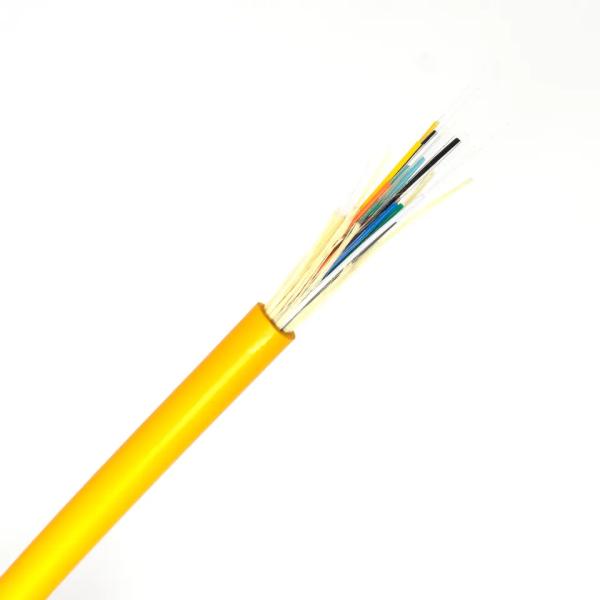 GJFJH Indoor Fiber Optic Cable 12 cores Yellow Green Orange Color  MM SM for Distribution