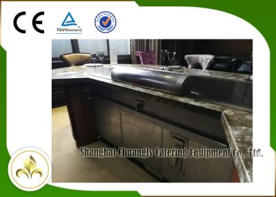 Tabela japonesa da grade de Teppanyaki do aquecimento de gás natural, grade elétrica do tampo da mesa de Teppanyaki