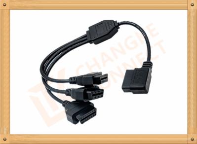 OBD 16 Pin obd2 extension cable Y Type with UL and Rohs standard CK-MF16Y03L
