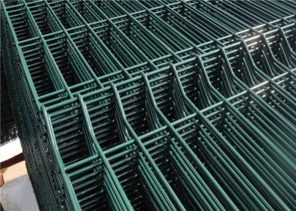 Folhas soldadas do fio da construção 358 verdes do revestimento do PVC para lajes de cimento