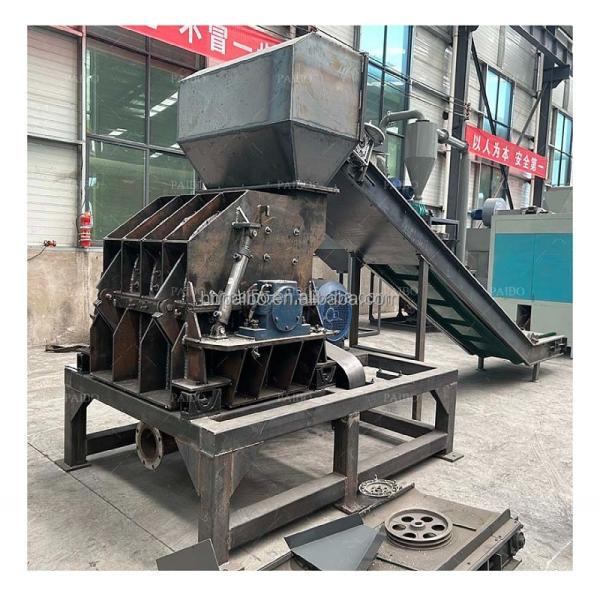 Linha de produção de máquinas de reciclagem de pneus de automóveis de 22 kW para triturar e reciclar metais