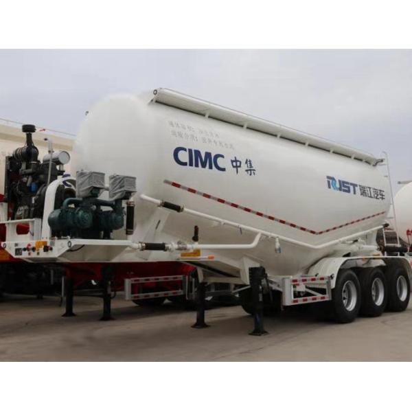 Sinotruk Howo New 35CBM 3 axle cement Dry powder bulk cement silo tanker semi trailer Material transporte truck for sale