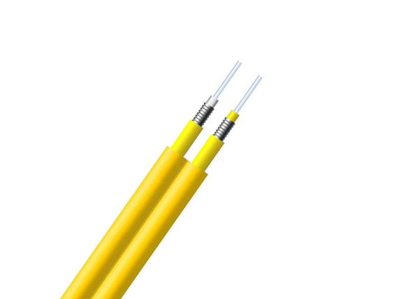 Indoor Simplex Duplex Fiber Cable Yellow Color For Communication Equipment