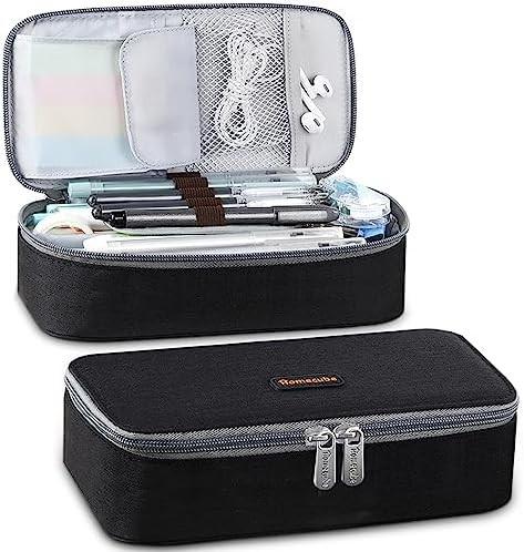 Homecube Pencil Case Capacious Pen Pencil Holder Box Makeup Pens Pouch Oxford Cloth Bag Large Storage Stationery