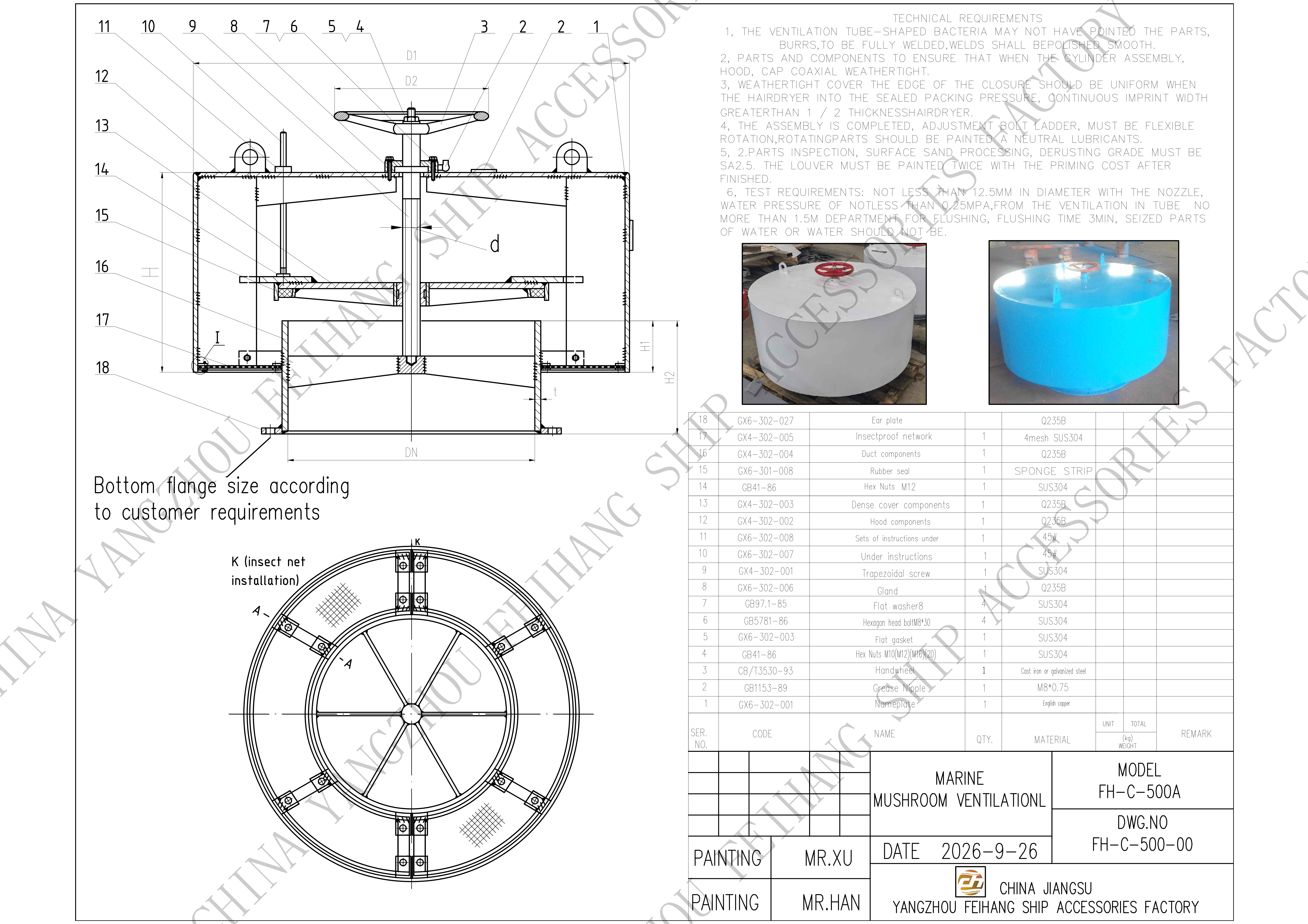 Marine Mushroom Ventilationl & Marine Mushroom Vent Head Marker Is A Ventilation Device Designed Specifically For Various Types Of Ships