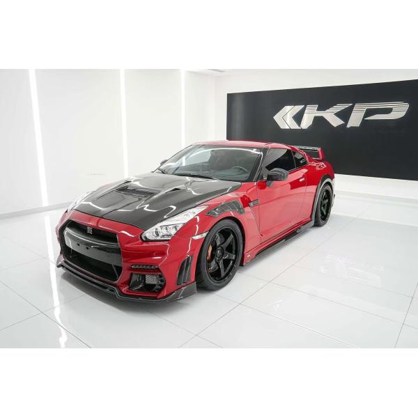 GTR R35 Nissan Body Kit Carbon Fiber KP Style Bumper Spoiler Front Widebody Kit