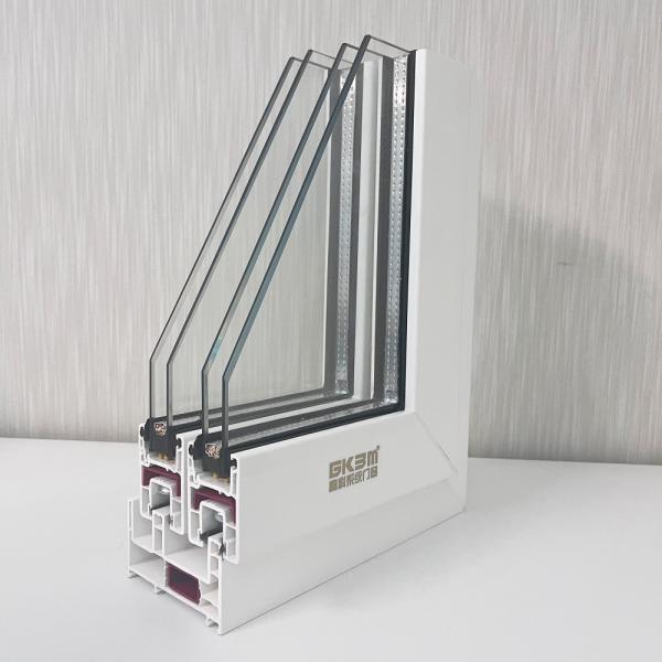 Профили штранг-прессования UPVC GKBM 88 для сползая окна белого