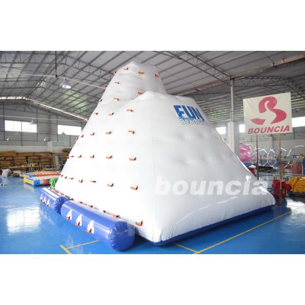 Escalador inflable del agua/iceberg inflable con el anillo de ancla grande del acero inoxidable